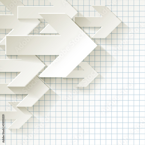 Pfeil Papier Caro Ecke