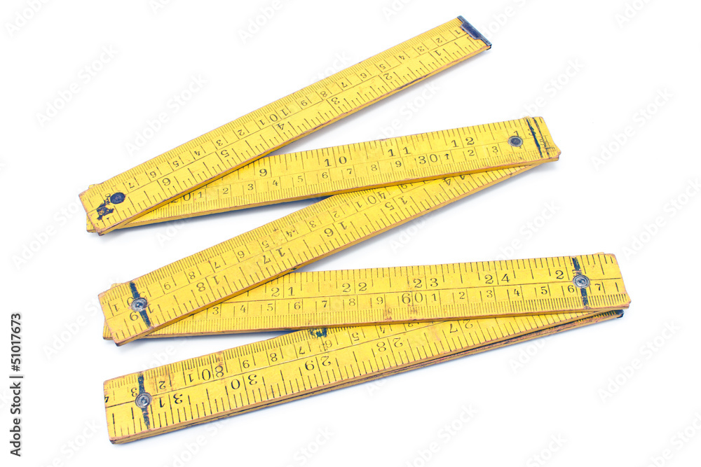 Old carpentry ruler Old carpentry ruler