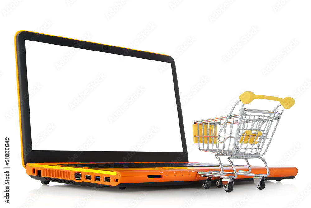 online shopping incl. clipping paths for image & display online shopping incl. clipping paths for image & display