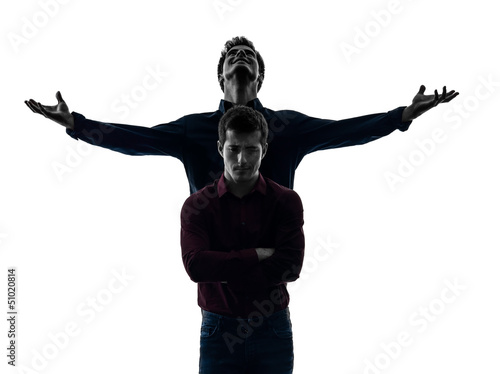 фотография two  men twin brother friends domination schyzophrenia concept s