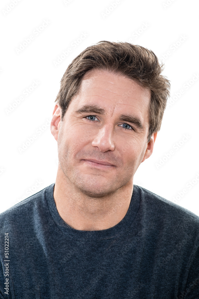 mature handsome man blue eyes smiling portrait mature handsome man blue eyes smiling portrait