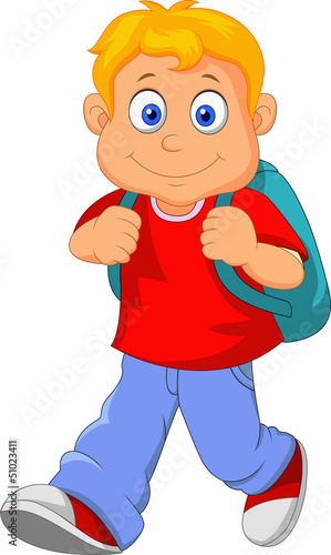 Little boy walking