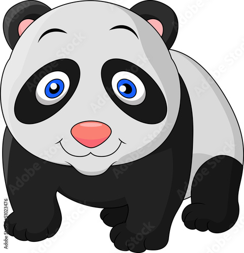 Fototapeta Naklejka Na Ścianę i Meble -  Cute baby panda cartoon
