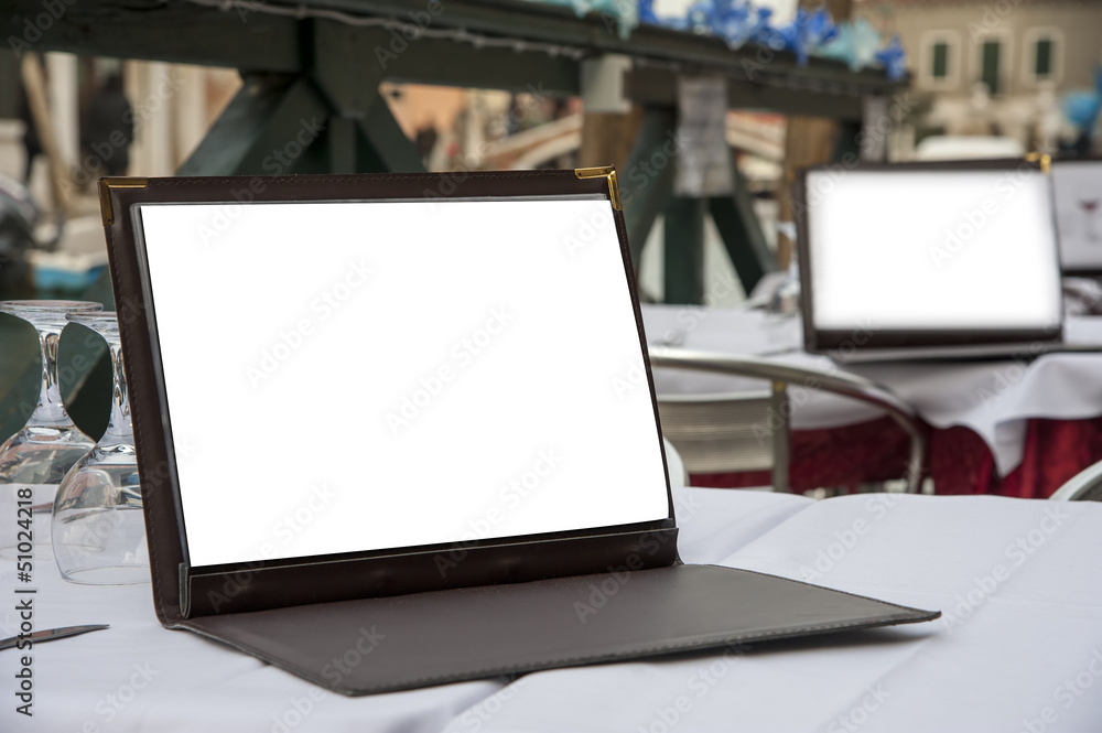 Fototapeta premium Copyspace menu