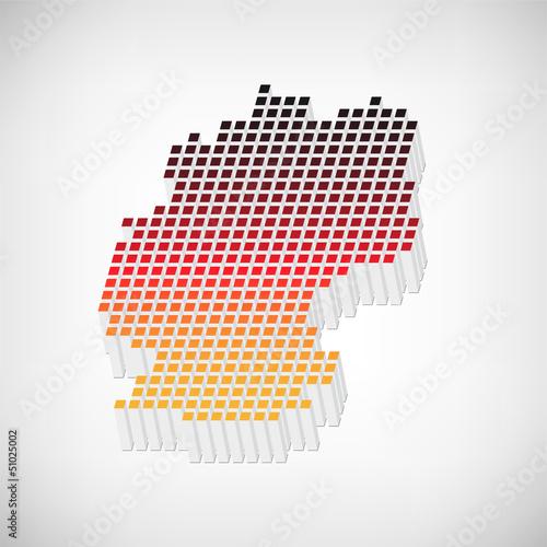 stylische Deutschland-Karte