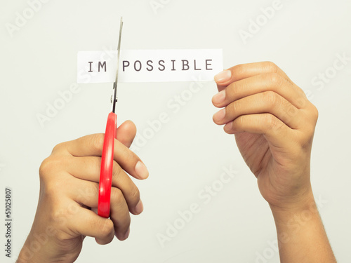 Plakat Cutting impossible