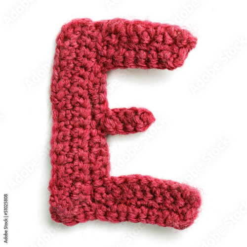 letter of knit alphabet