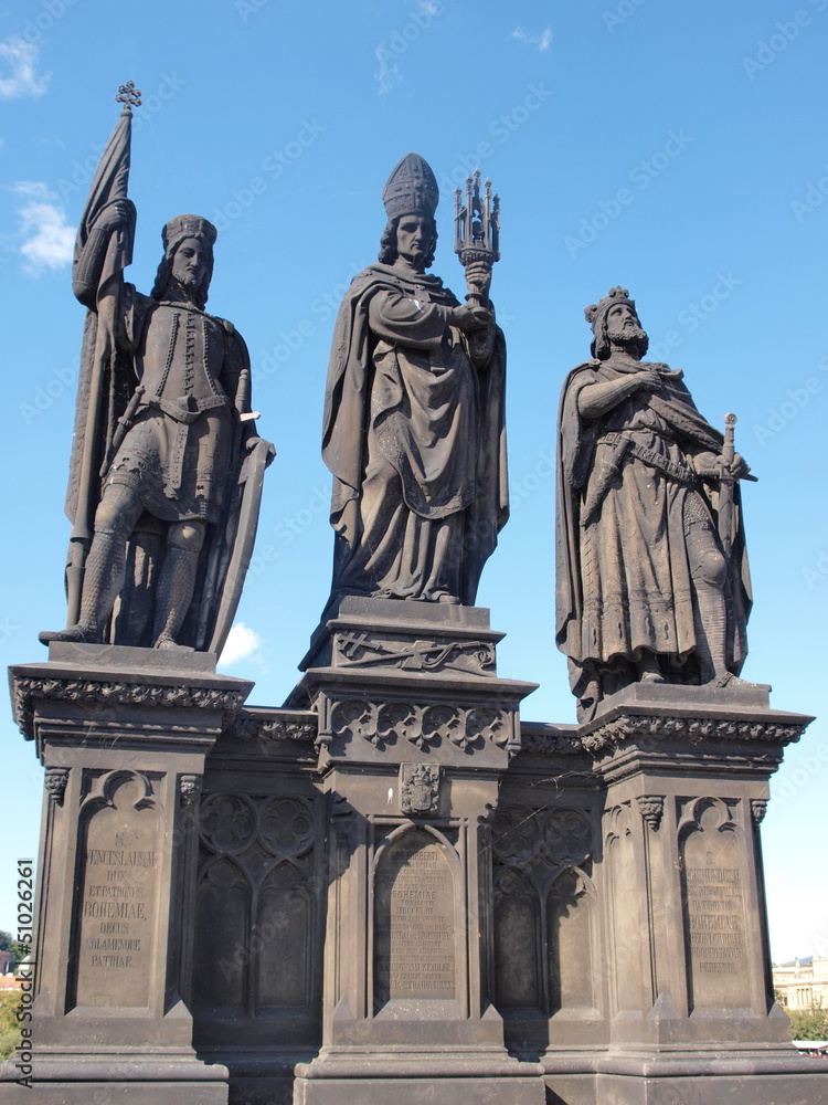Fototapeta premium St Norbert, Wenceslas, Sigismund, Prague, Czech Rep