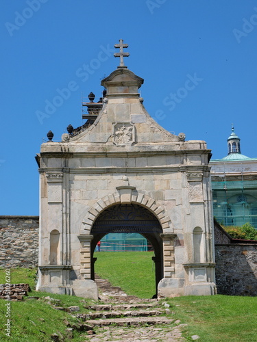 Gate at Mount Holy Cross sanctuary, Nowa Słupia, Poland