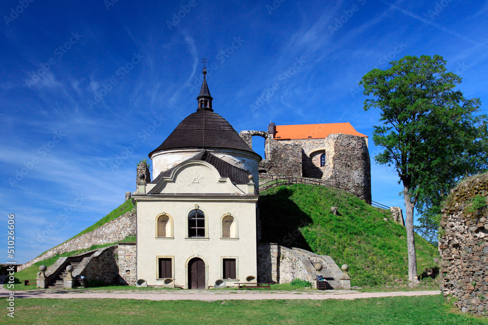 Czech Republic - Potstejn stronghold and church