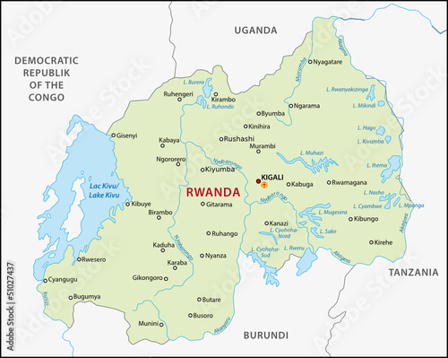 Rwanda map photo