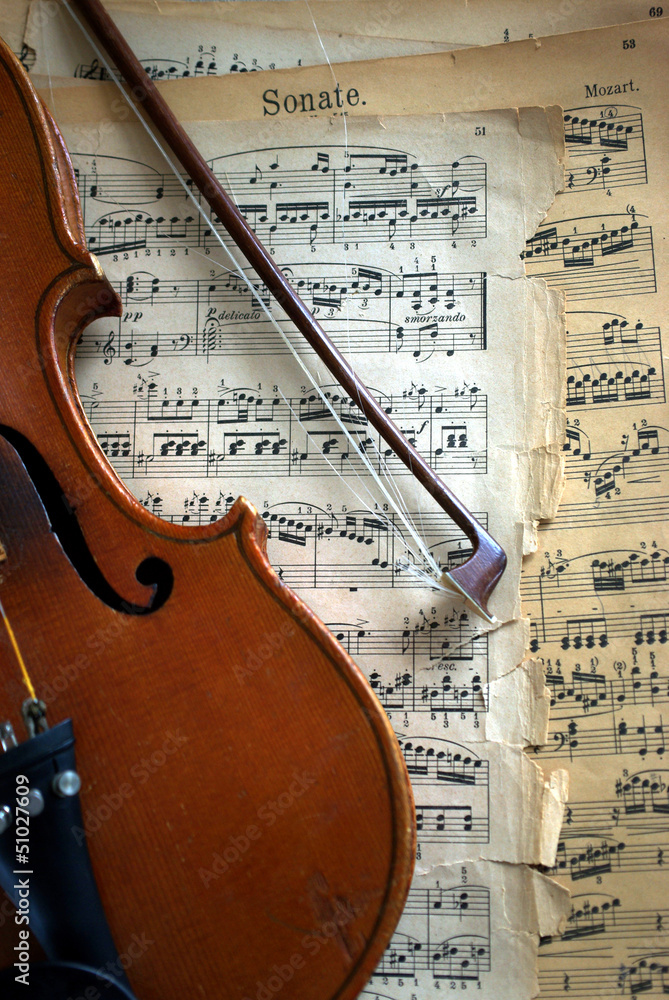 Fototapeta premium Mozart Sonate vom Trödel