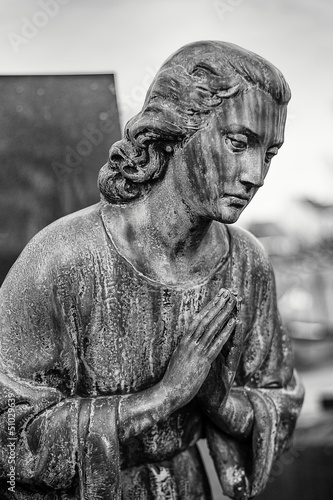 Statue of a praying saint