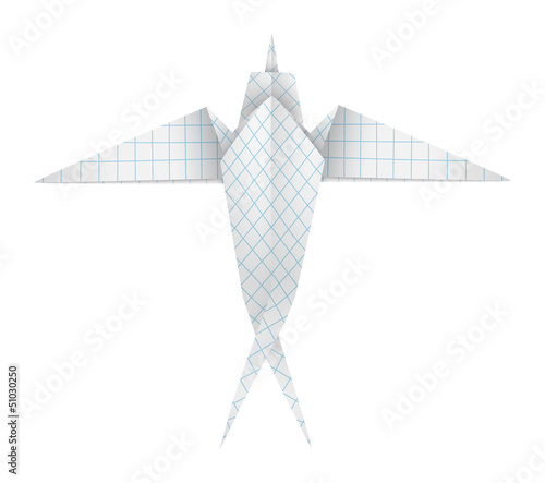 Origami swallow