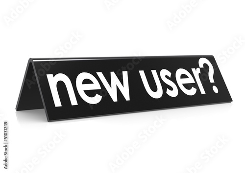 New user in black