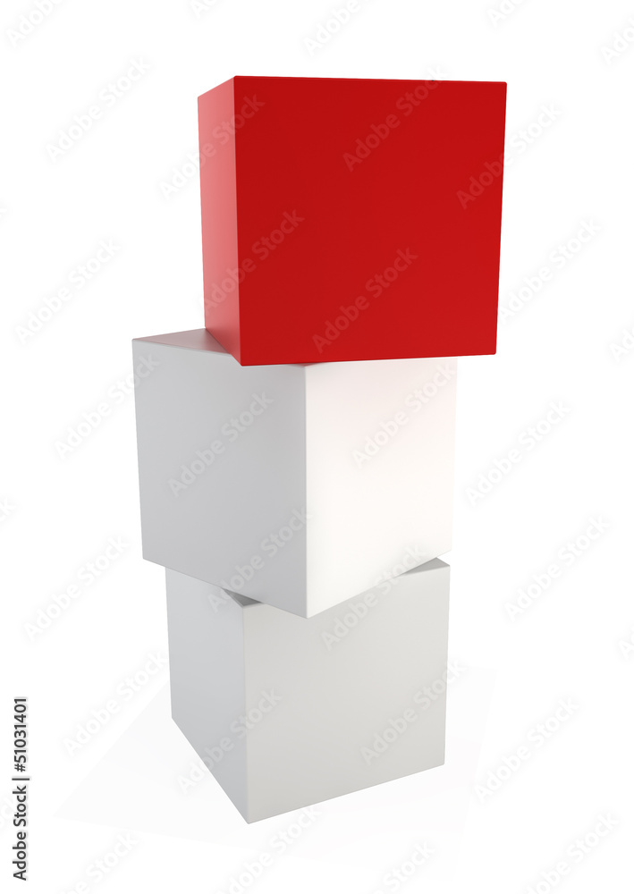 Obraz premium Three cubes