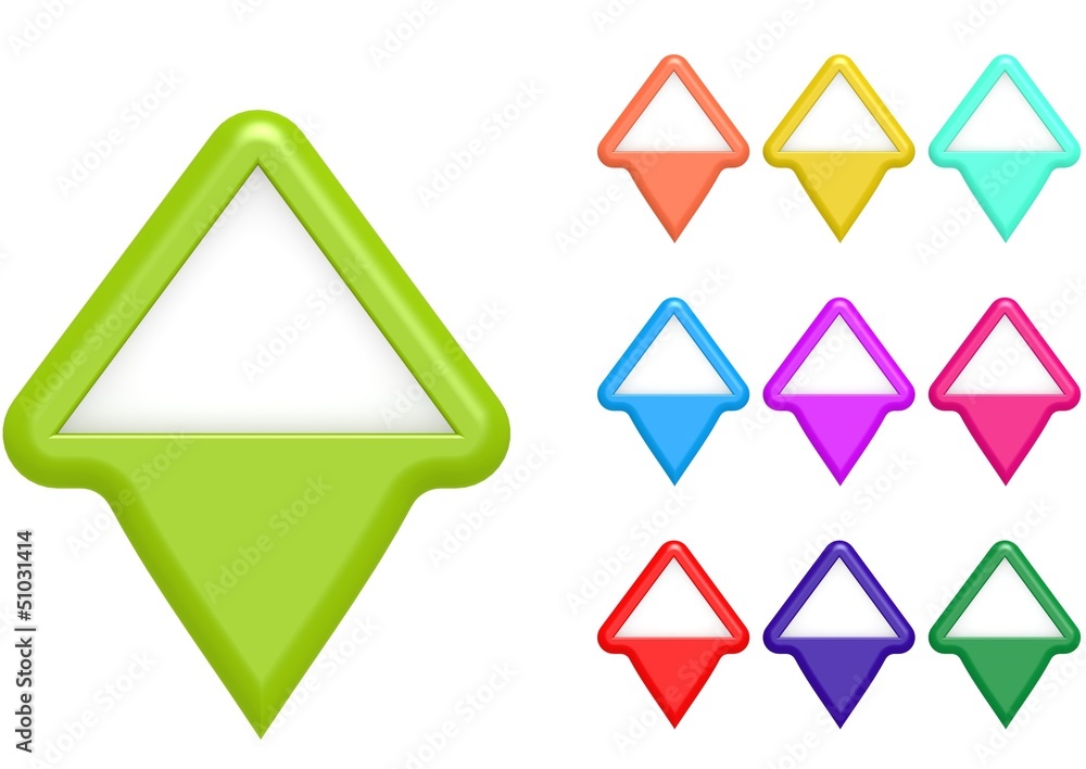 Triangle markers Triangle markers
