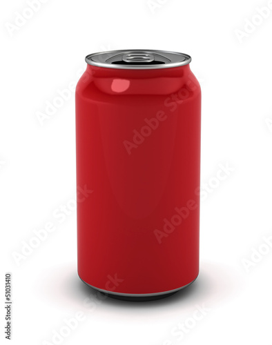 Blank red can