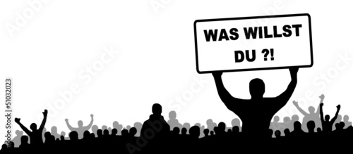 Menschen Gruppe Meinung