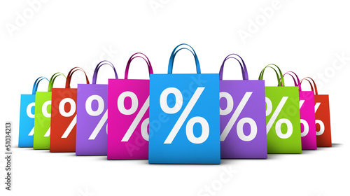 Shopping Bags Colorful Discount