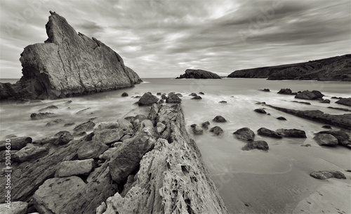 the rocky coasts of northern Spain photo