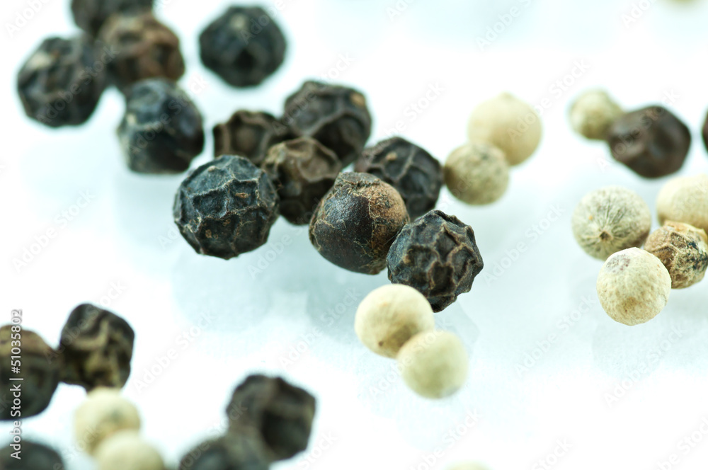Obraz premium Pepper are on the white background