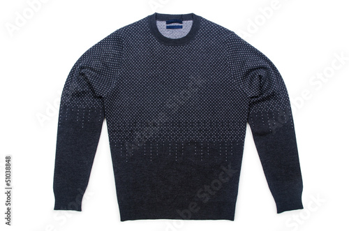 Male sweater isolated on the white