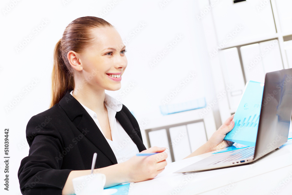 Business woman in office Business woman in office