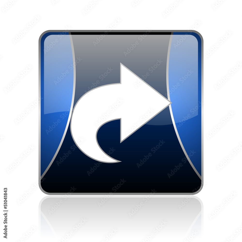 next blue square web glossy icon next blue square web glossy icon