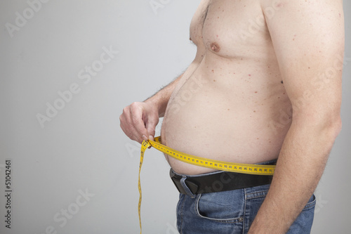 big belly of a fat man