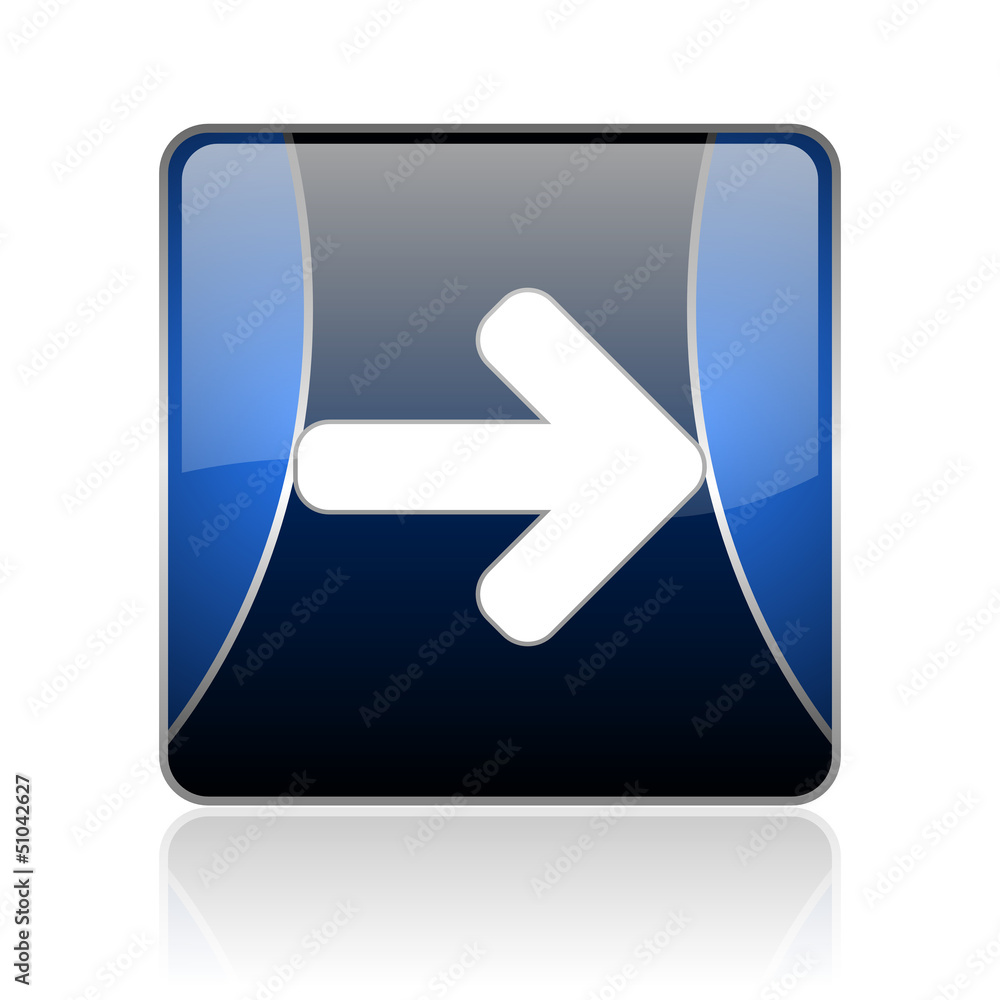 arrow right blue square web glossy icon arrow right blue square web glossy icon