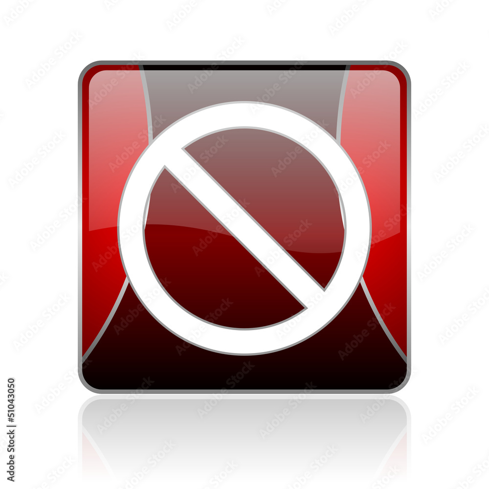 access denied red square web glossy icon access denied red square web glossy icon