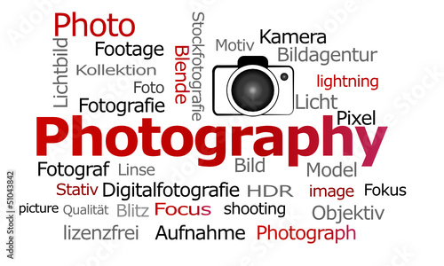 Fotografie rot Text