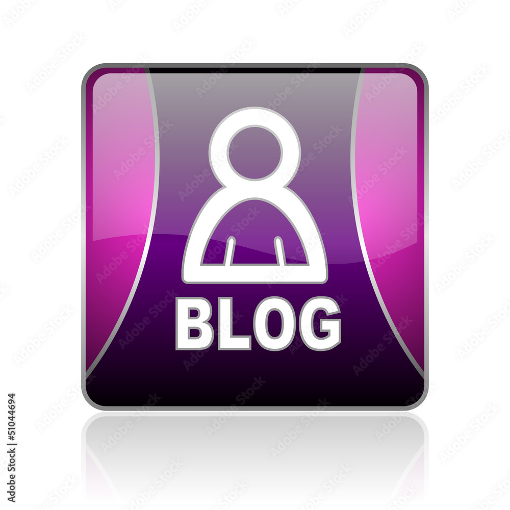 blog violet square web glossy icon blog violet square web glossy icon