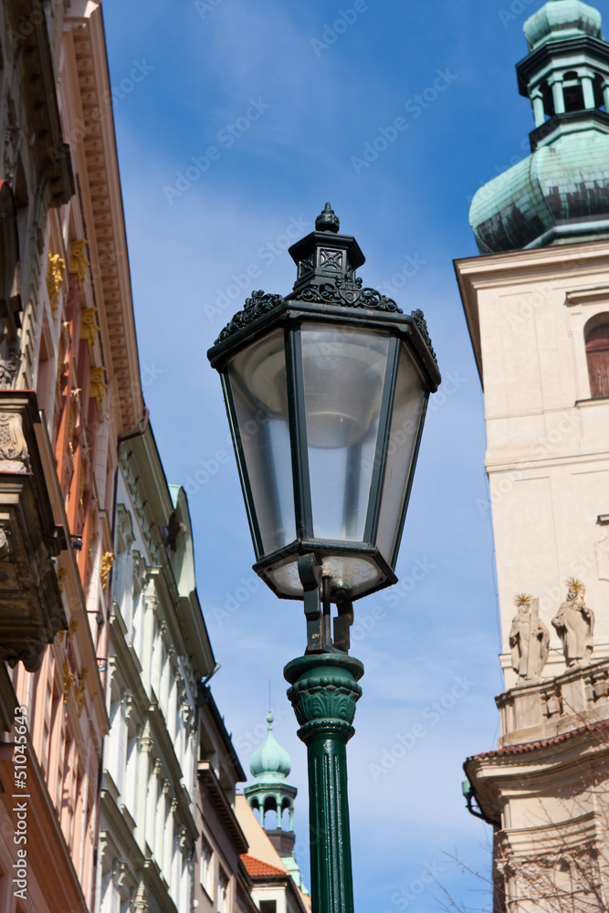 street lamp in Prague