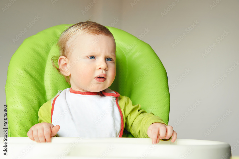 The little boy eats The little boy eats