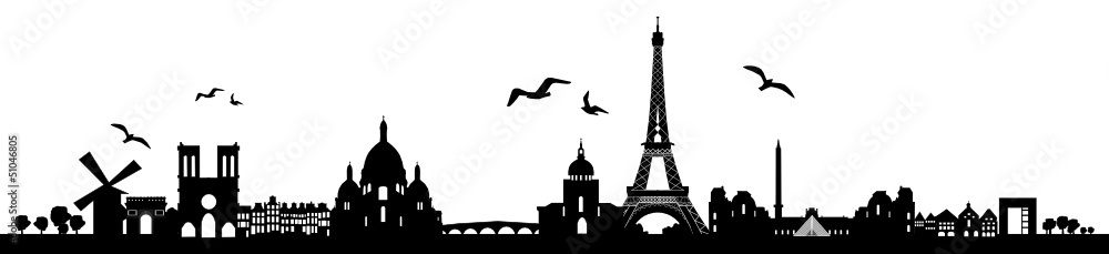 Fototapeta premium Paris Skyline