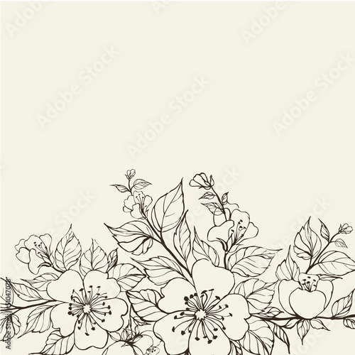 Abstract flower background