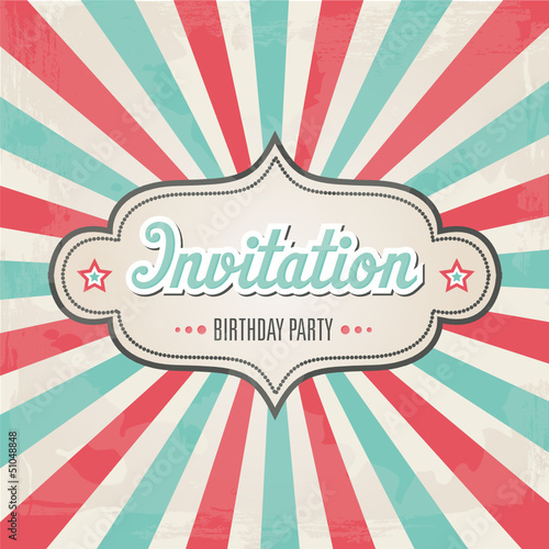 Invitation for Birthday Party