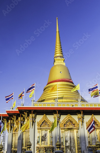 domes at temple from bangkok thailand