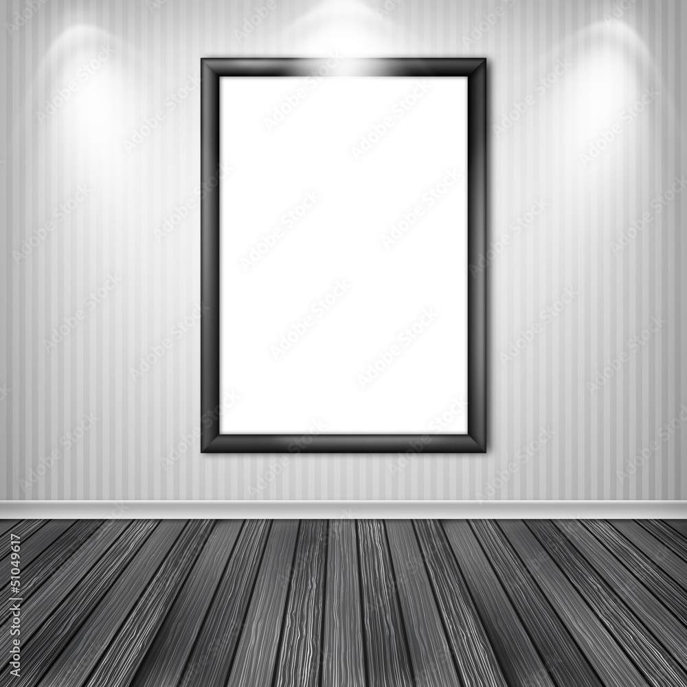 Blank empty white frame Blank empty white frame