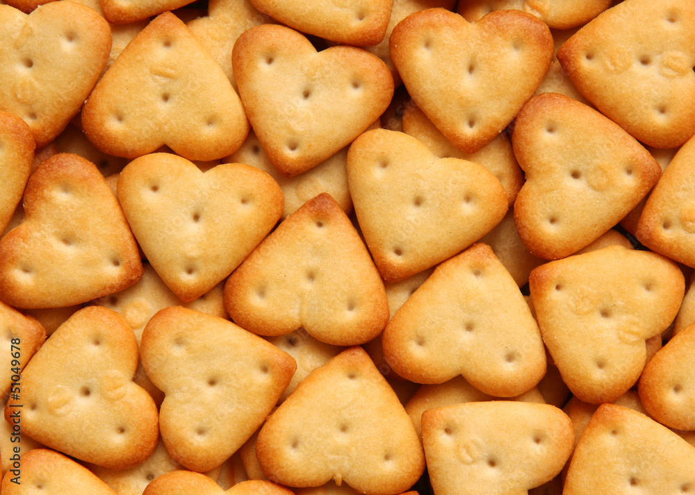 Crackers close up.