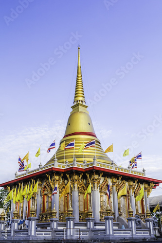 domes at temple from bangkok thailand