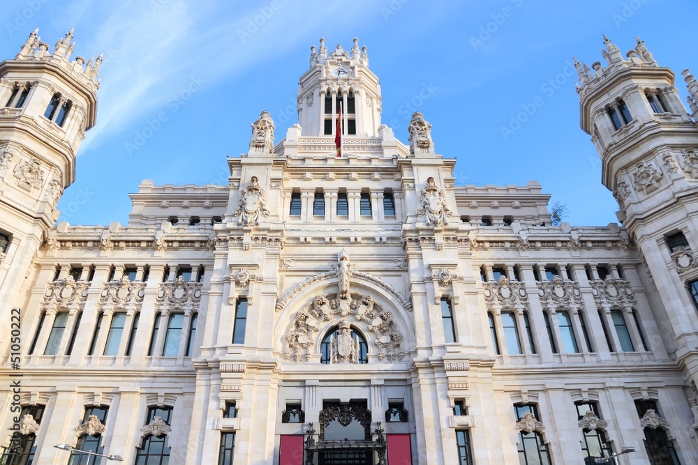 Cibeles Palace - City Hall in Madrid, Spain