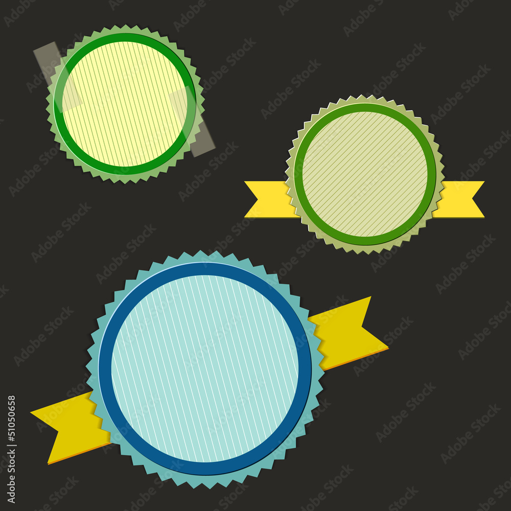 Empty vector rounded labels, easily editable Empty vector rounded labels, easily editable
