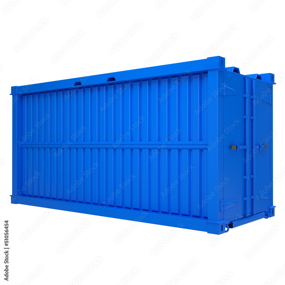 Blue container