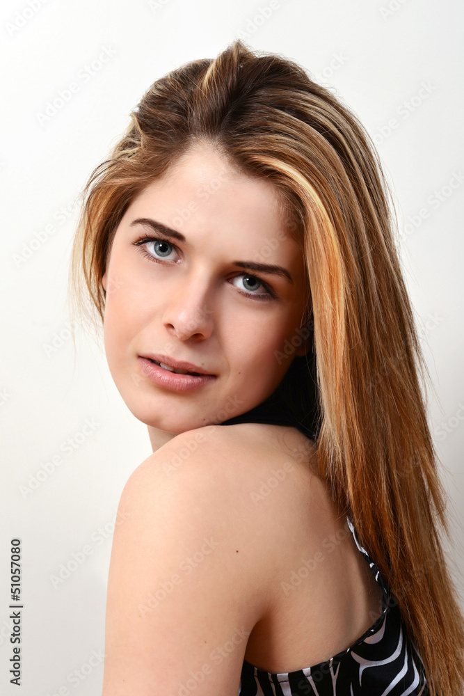 female brunette teenager portrait female brunette teenager portrait