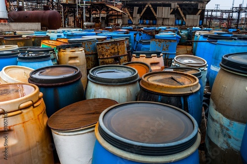 Several barrels of toxic waste © Sved Oliver