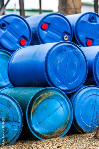 Several barrels of toxic waste