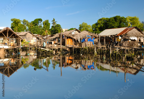 Village on Water in Philippines photo